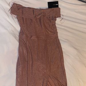 Rose gold shimmer dress